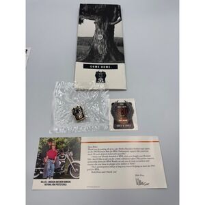 Harley-Davidson 90th Anniversary Reunion Pak Pin‎ Sticker Brochure 1993 Vintage